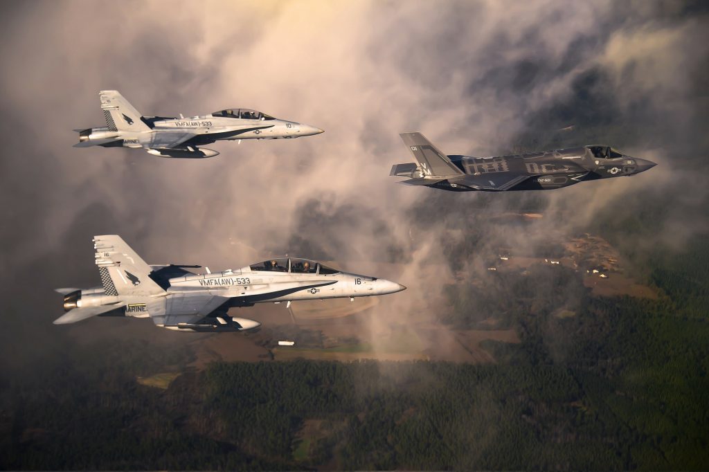 A picture of fighter jets