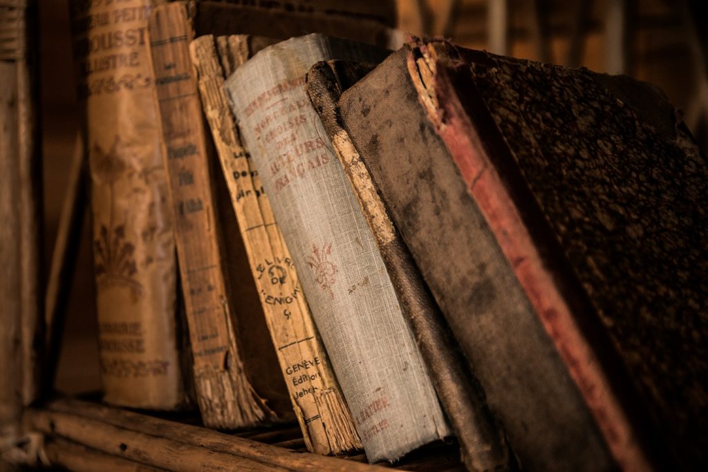 A picture of delicious looking old books